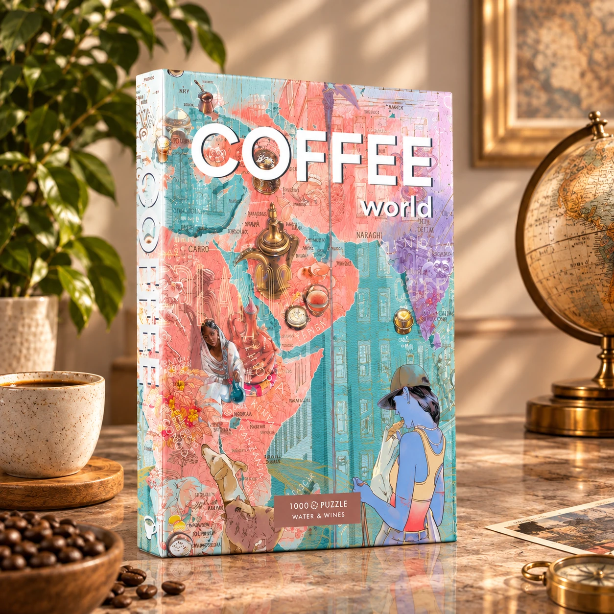 PUZZLE CAFÉS DO MUNDO - 1000 PEÇAS